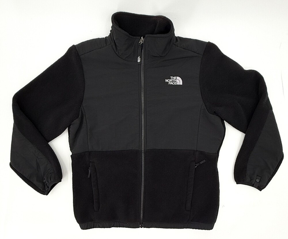 North Face Jacket Girls XL Polartec Fleece Full Zip Outdoors Recycled Warm